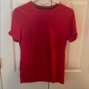 Men’s Youth Extra Large Solid Red Tee Shirt